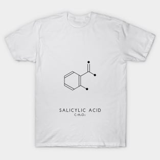 Salicylic Acid Molecular Structure - White T-Shirt